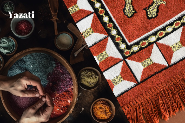 Natural Dyes in Indian Carpet Making: The Secret Behind Vibrant Colors