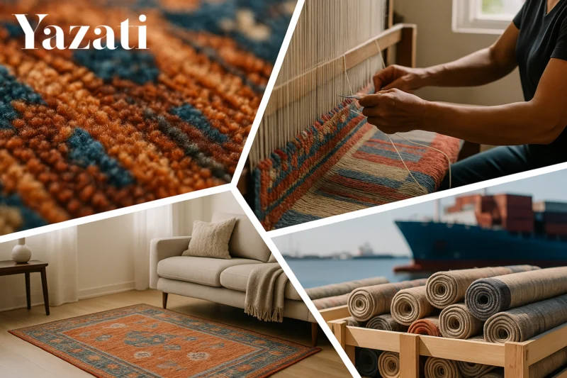 How Yazati Exports Premium Textiles & Rugs Worldwide