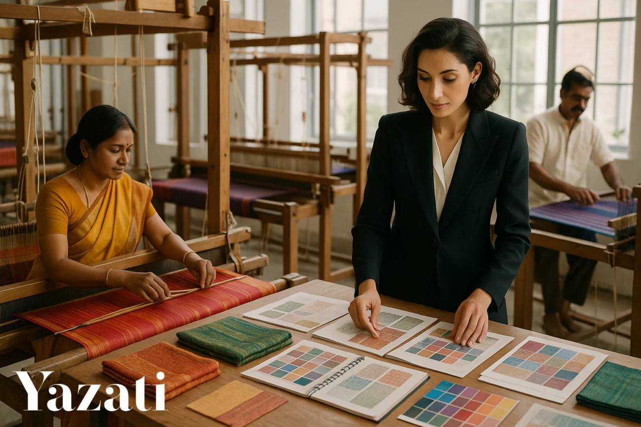 How Yazati Partners with Indian Weavers to Create Global Fabric Collections