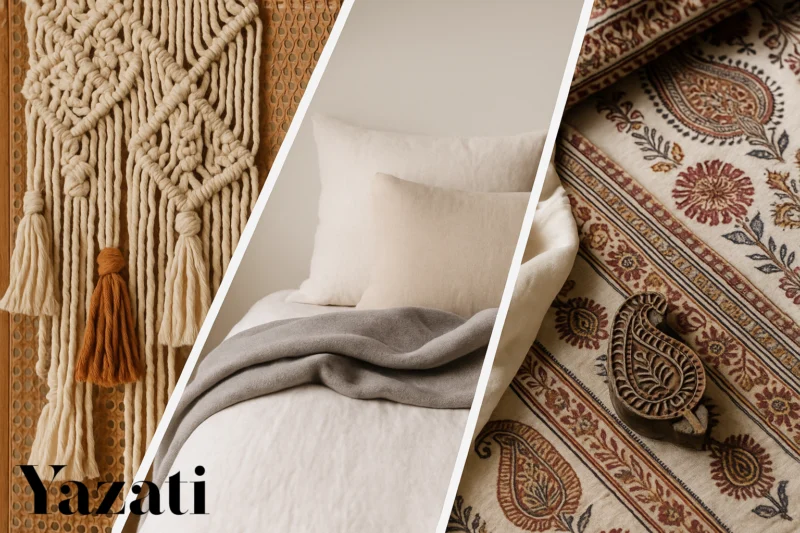 Trending 2025: Boho, Minimalist, and Indian-Inspired Textile Designs