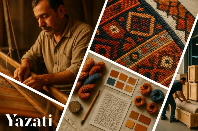 The Export Journey of a Yazati Rug: From Weavers to Warehouses
