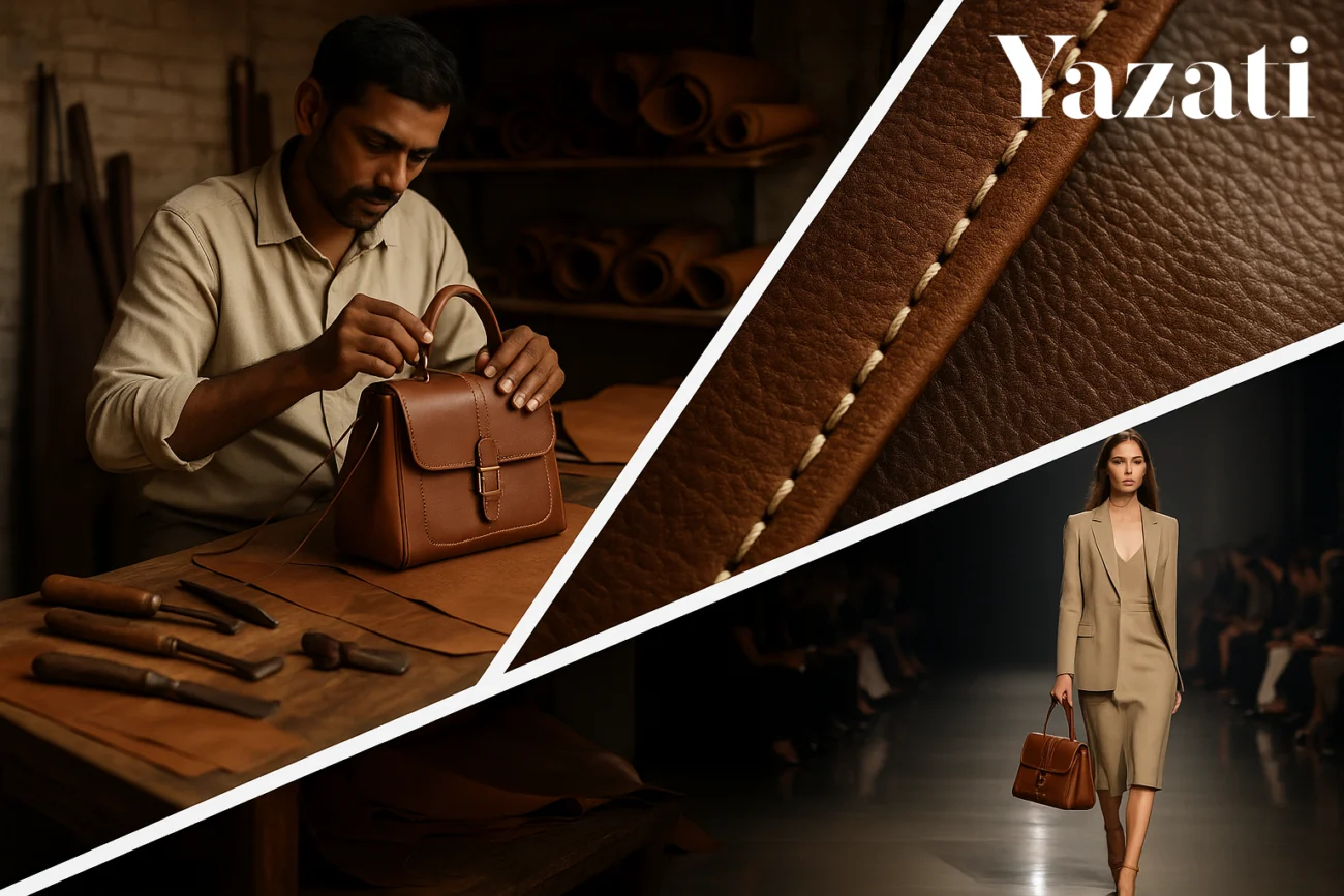 The Journey of a Leather Bag: From Indian Workshop to Global Runway