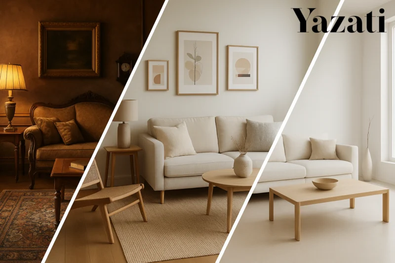 From Vintage to Minimalist: Yazati’s Décor Design Spectrum