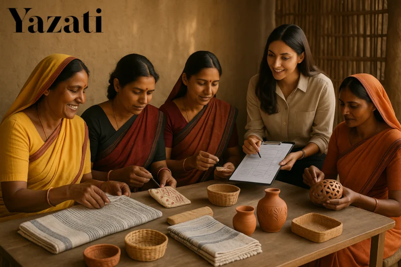 How Yazati Works with Rural Women Artisans for Global Supply