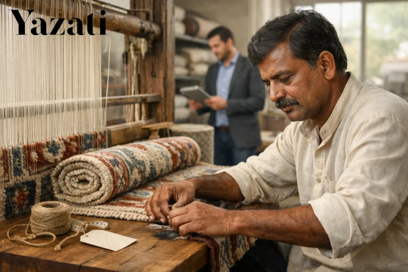 The Journey of an Indian Rug: From Loom to Your Storefront