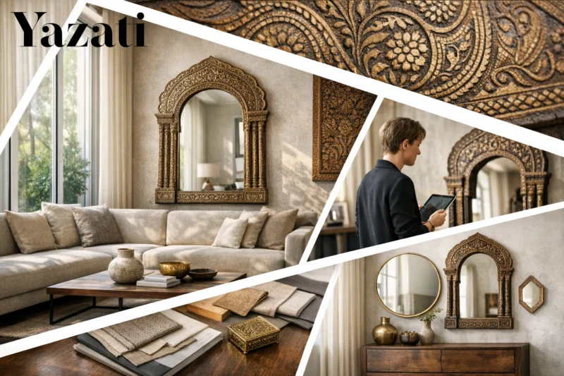 Why Global Interior Designers Love Indian Wall Art & Mirrors