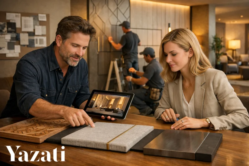 How Yazati Customizes Wall Panels for Hospitality Projects