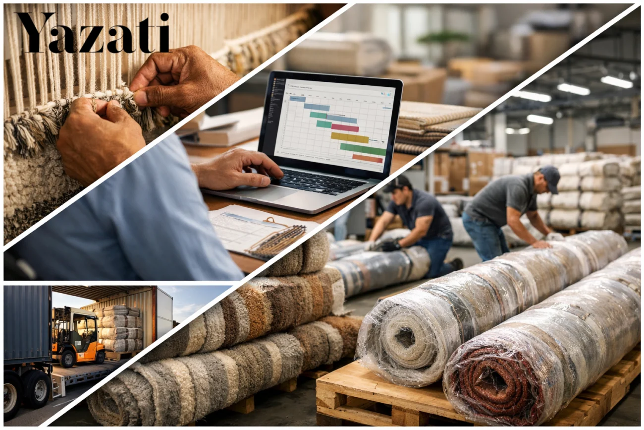How Yazati Reduces Lead Time for Large Rug Shipments