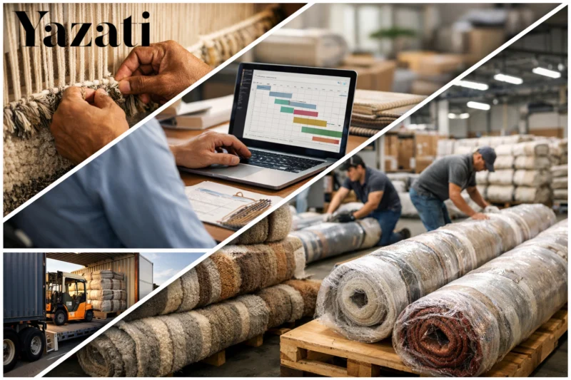 How Yazati Reduces Lead Time for Large Rug Shipments