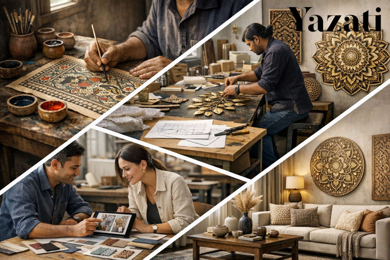 The Evolution of Indian Wall Art for Global Markets - Yazati