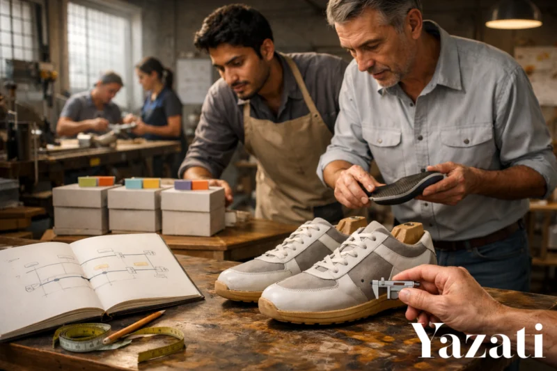 The Timeline for Sampling and Mass Production of Shoes