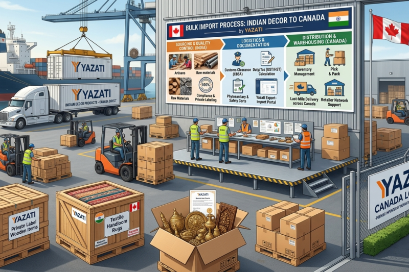 Bulk Import of Indian Decor Products to Canada