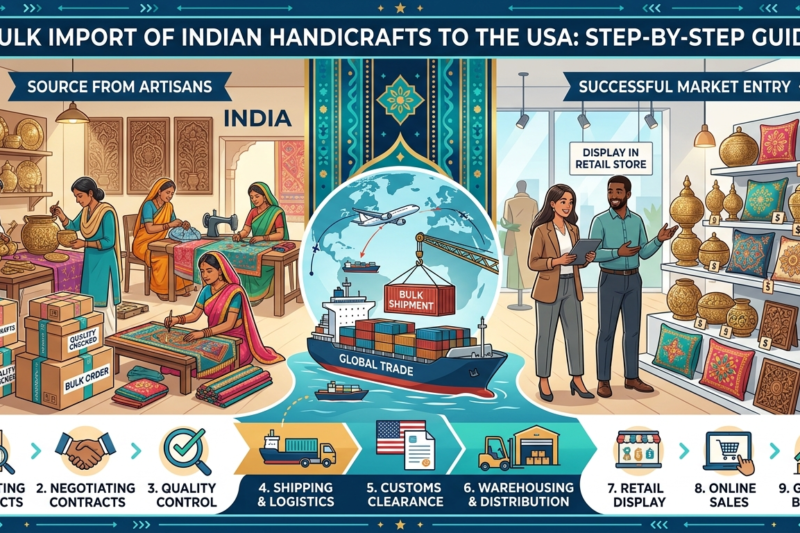 Bulk Import of Indian Handicrafts to the USA: Step-by-Step Guide