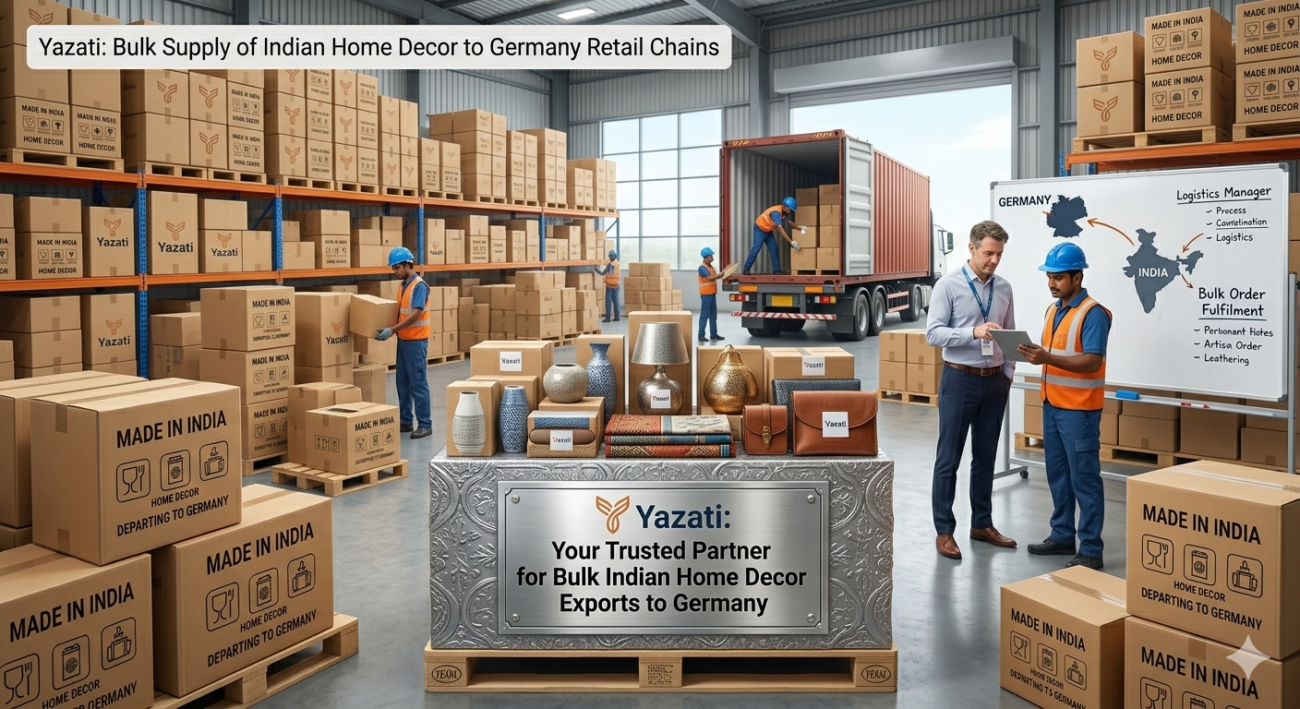 Bulk Supply of Indian Home Decor to Germany Retail Chains