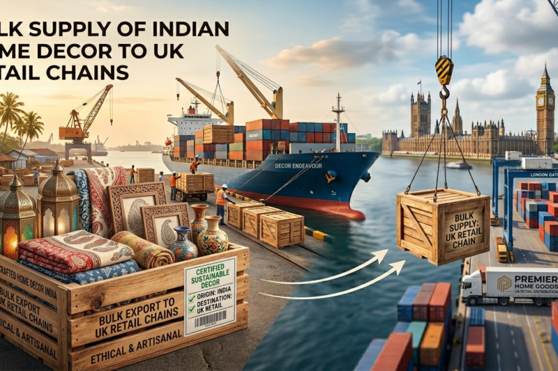 Bulk Supply of Indian Home Decor to UK Retail Chains