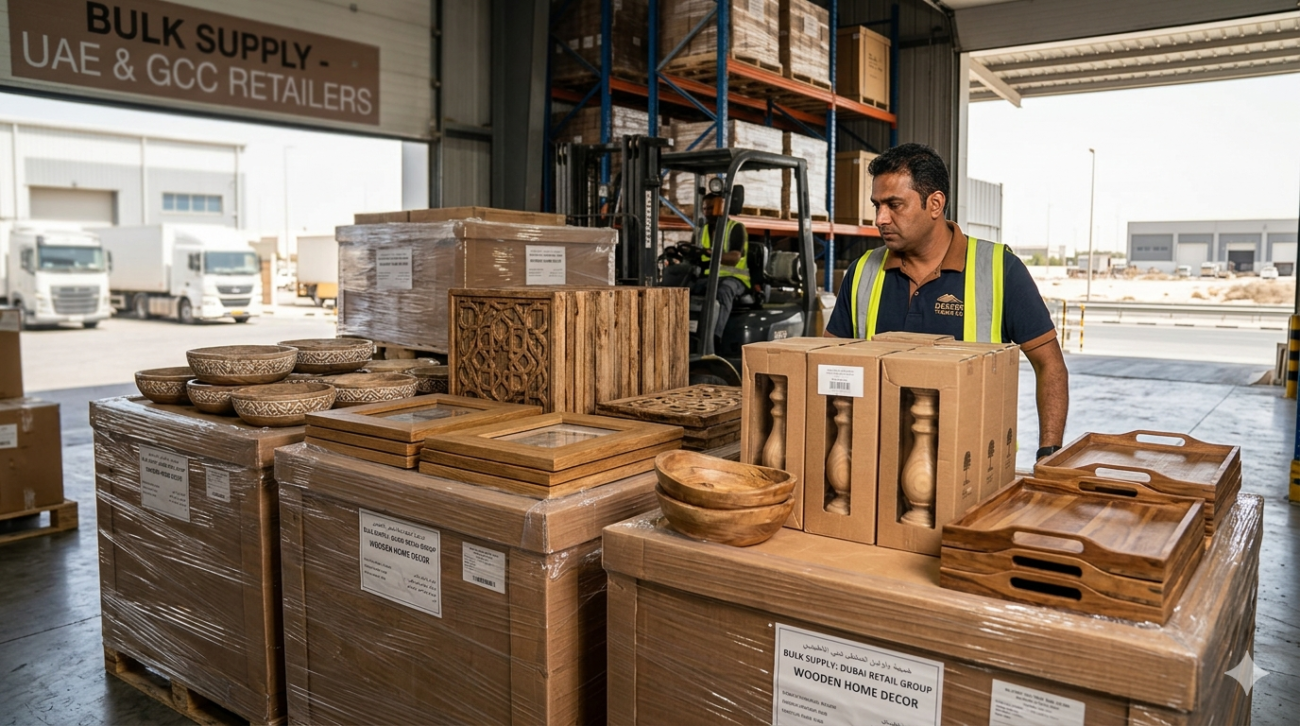 Bulk Supply of Wooden Home Decor to UAE Retailers