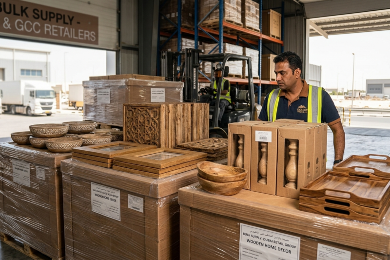 Bulk Supply of Wooden Home Decor to UAE Retailers