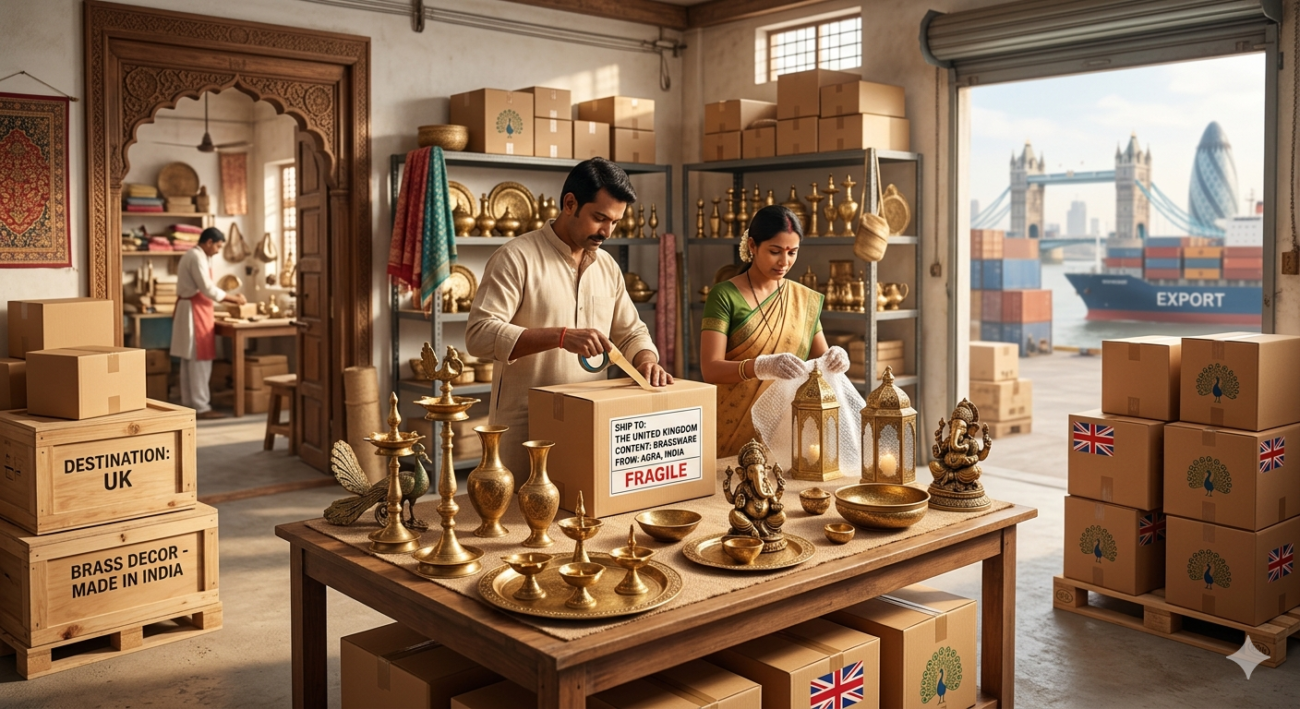 Exporting Brass Decor Products from India to the UK Market