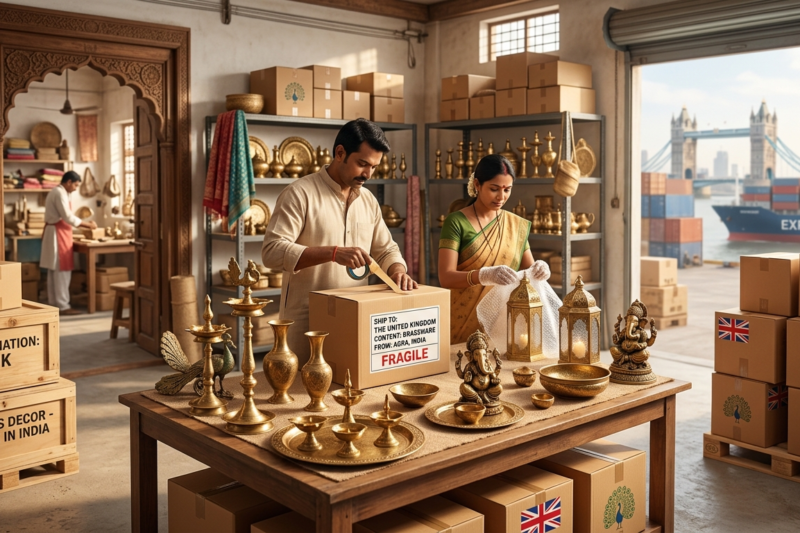 Exporting Brass Decor Products from India to the UK Market