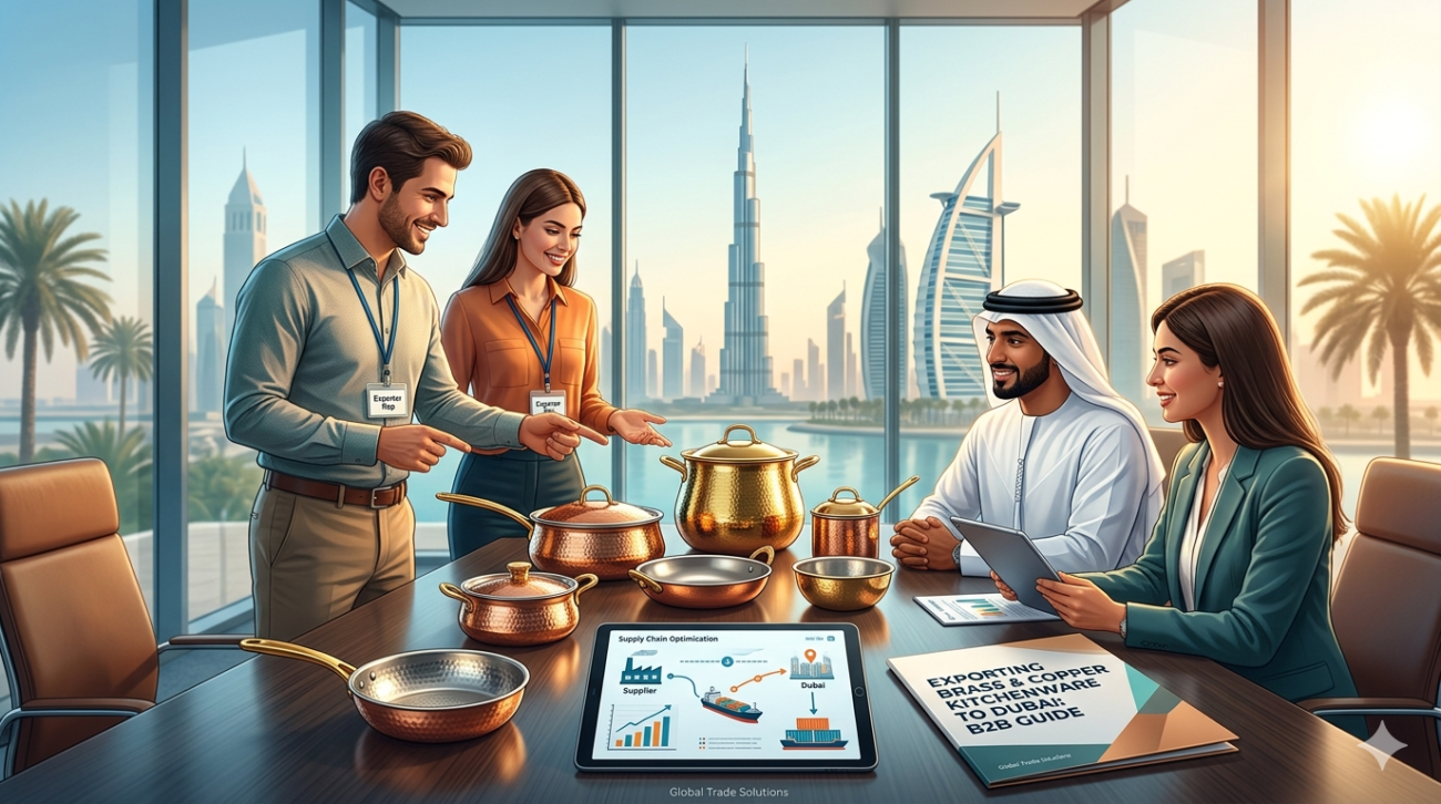 Exporting Brass and Copper Kitchenware to Dubai: B2B Guide