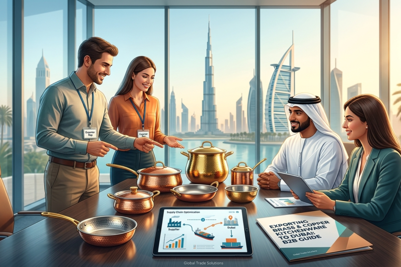 Exporting Brass and Copper Kitchenware to Dubai: B2B Guide