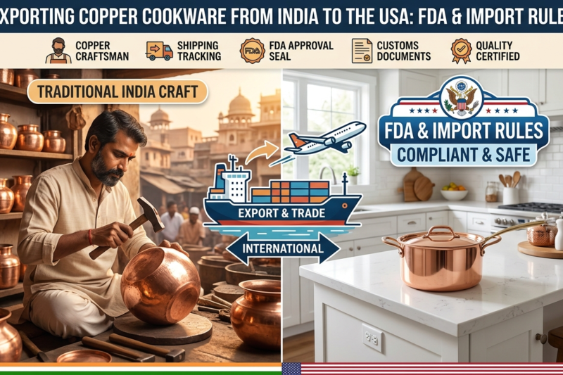 Exporting Copper Cookware from India to the USA: FDA & Import Rules