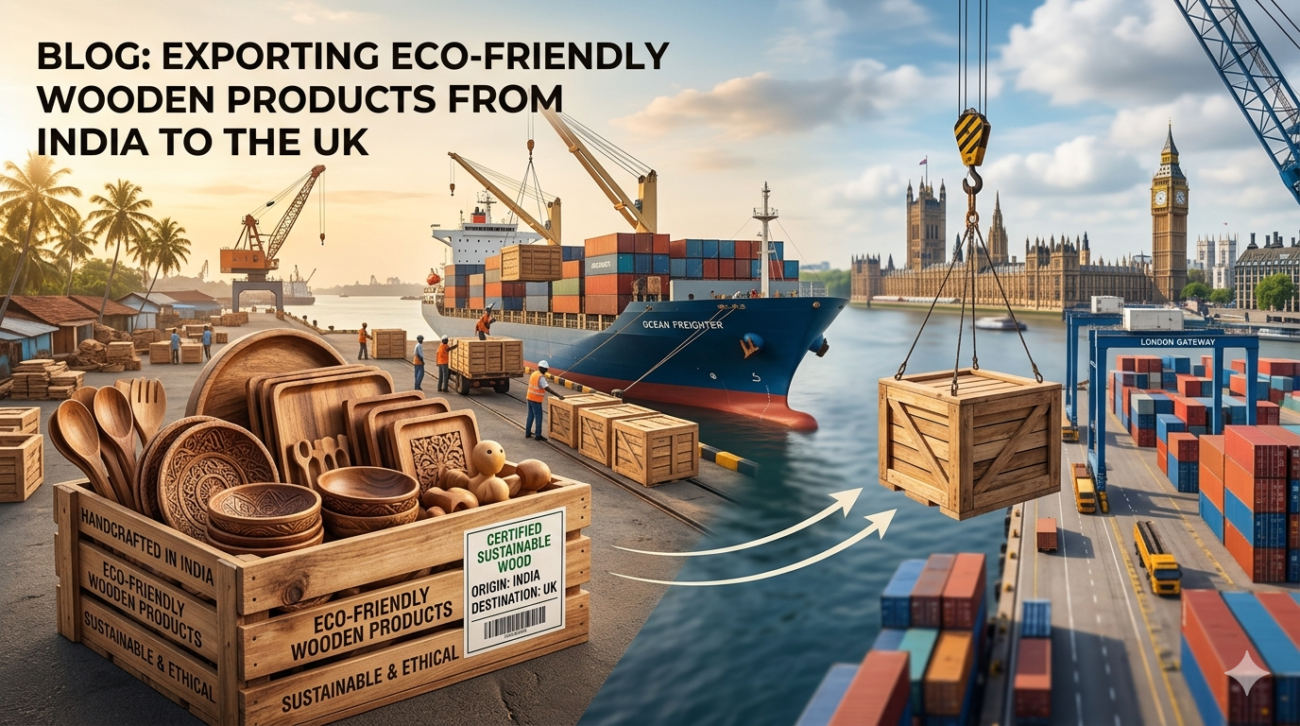 Exporting Eco-Friendly Wooden Products from India to the UK