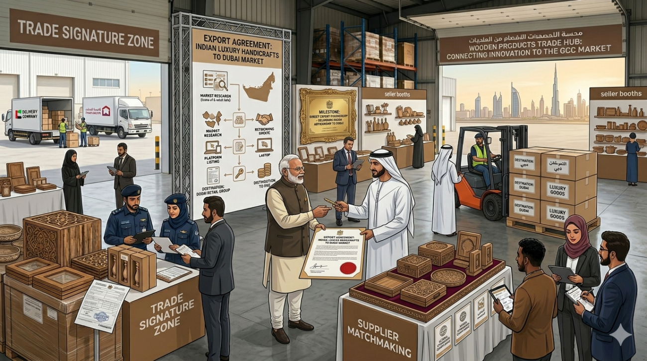 Exporting Luxury Handicrafts from India to Dubai Market