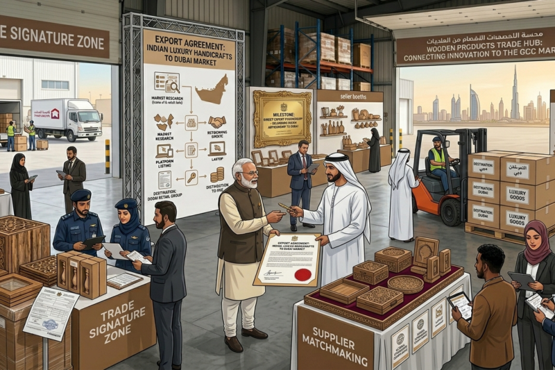 Exporting Luxury Handicrafts from India to Dubai Market