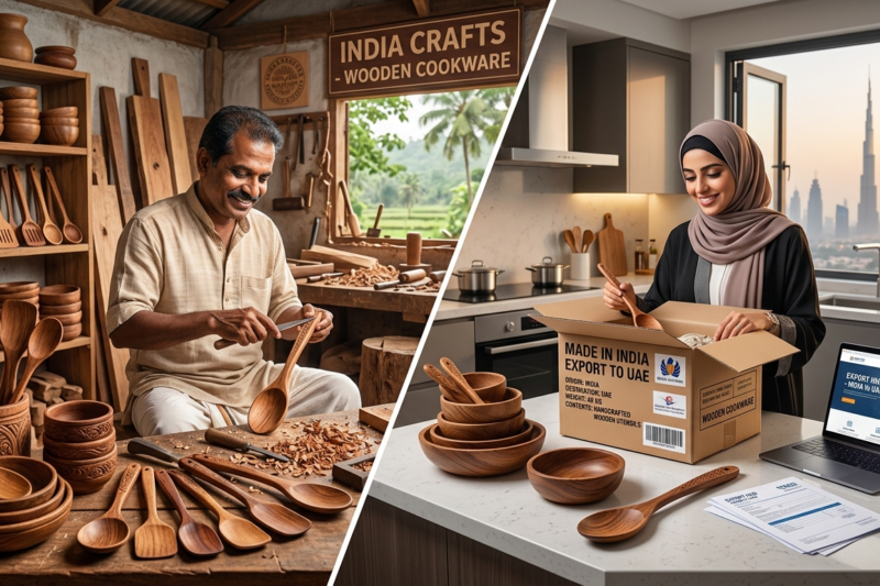 How to Export Wooden Cookware from India to the UAE