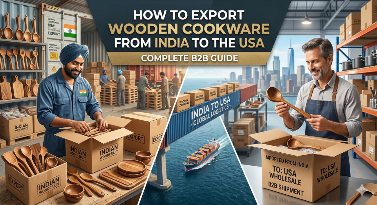 How to Export Wooden Cookware from India to the USA: Complete B2B Guide
