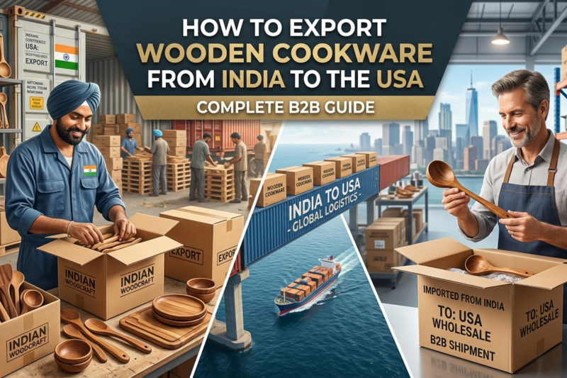 How to Export Wooden Cookware from India to the USA: Complete B2B Guide