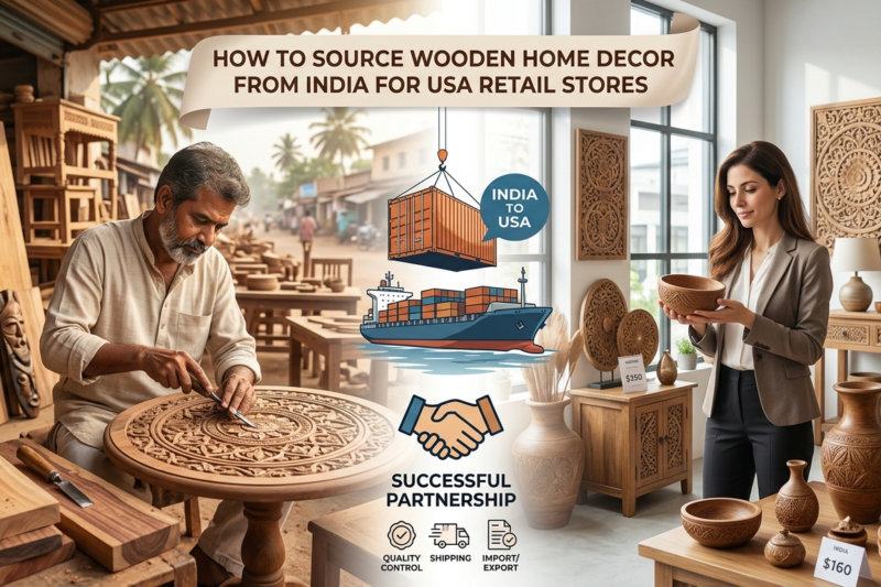 How to Source Wooden Home Decor from India for USA Retail Stores