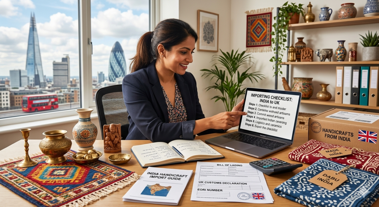 How to Start Importing Handicrafts from India to the UK