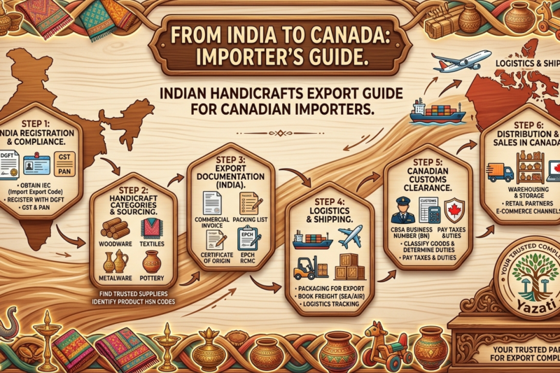 Indian Handicrafts Export Guide for Canadian Importers