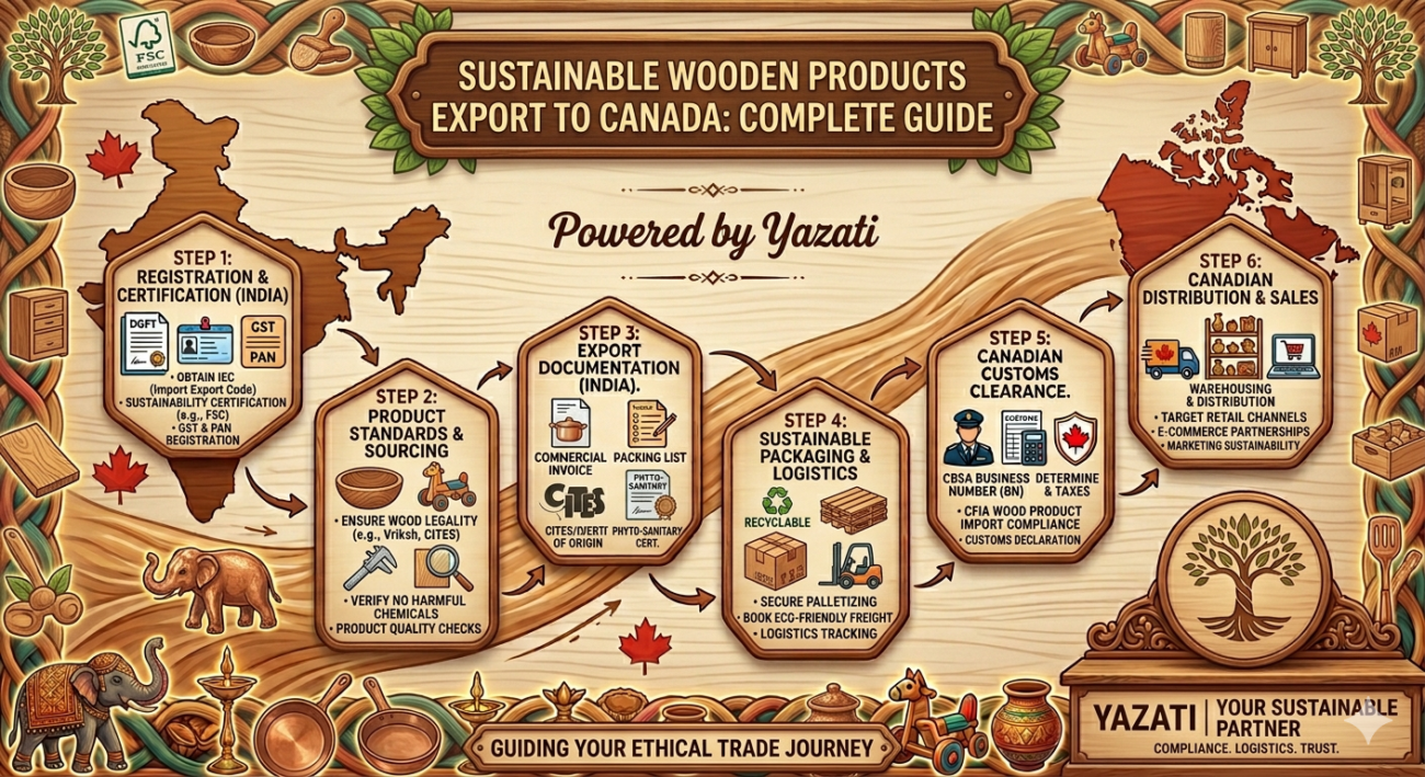 Sustainable Wooden Products Export to Canada: Complete Guide