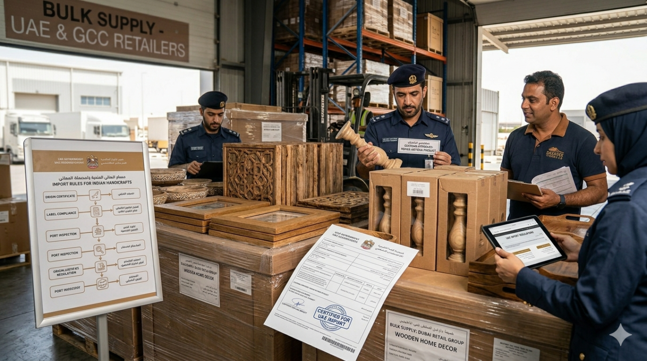 UAE Import Rules for Indian Handicrafts and Decor Products