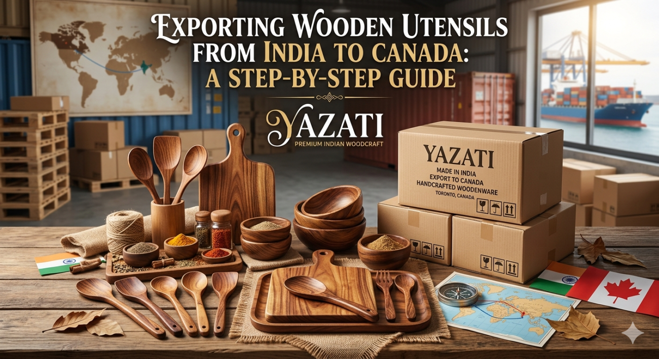 Wooden Utensils Export from India to Canada: Step-by-Step