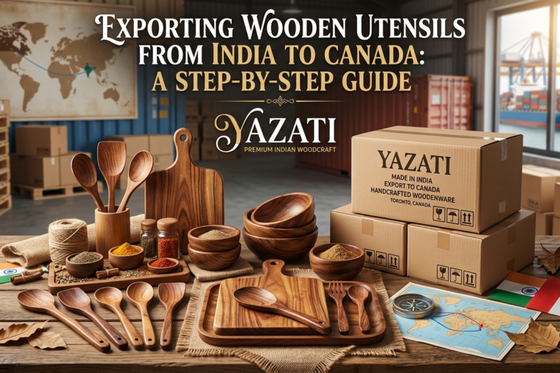 Wooden Utensils Export from India to Canada: Step-by-Step