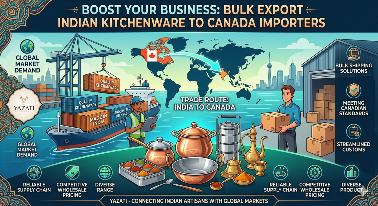 Bulk Export of Indian Kitchenware to Canada Importers