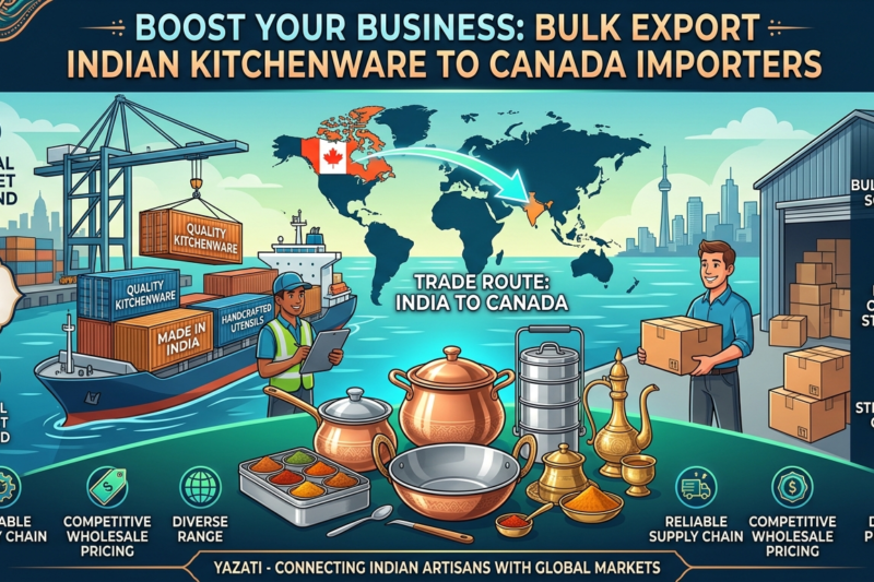 Bulk Export of Indian Kitchenware to Canada Importers