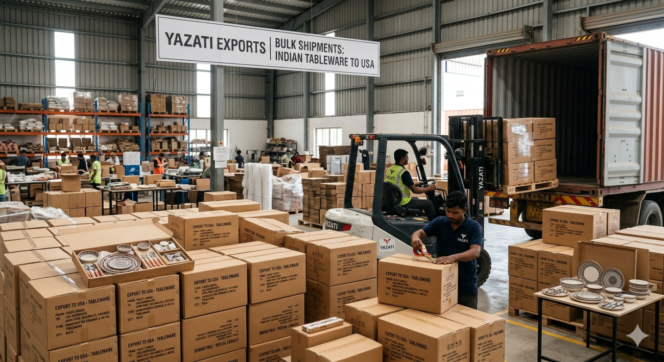Bulk Export of Indian Tableware to USA Importers