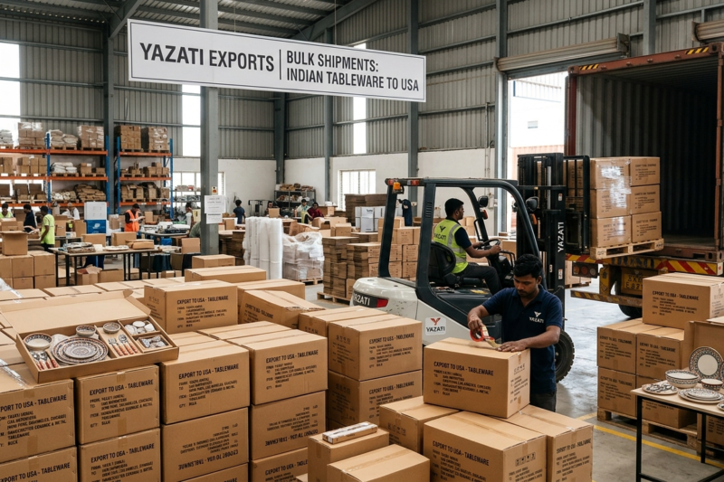 Bulk Export of Indian Tableware to USA Importers