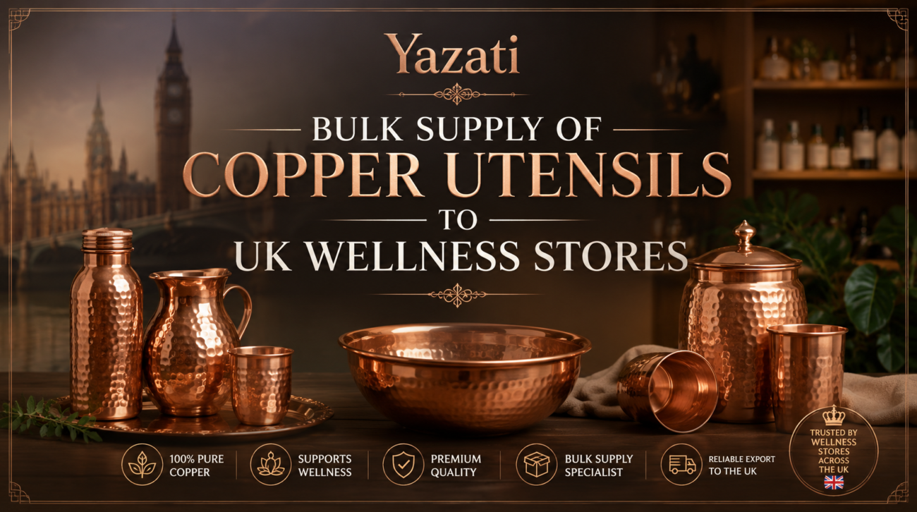 Bulk Supply of Copper Utensils to UK Wellness Stores