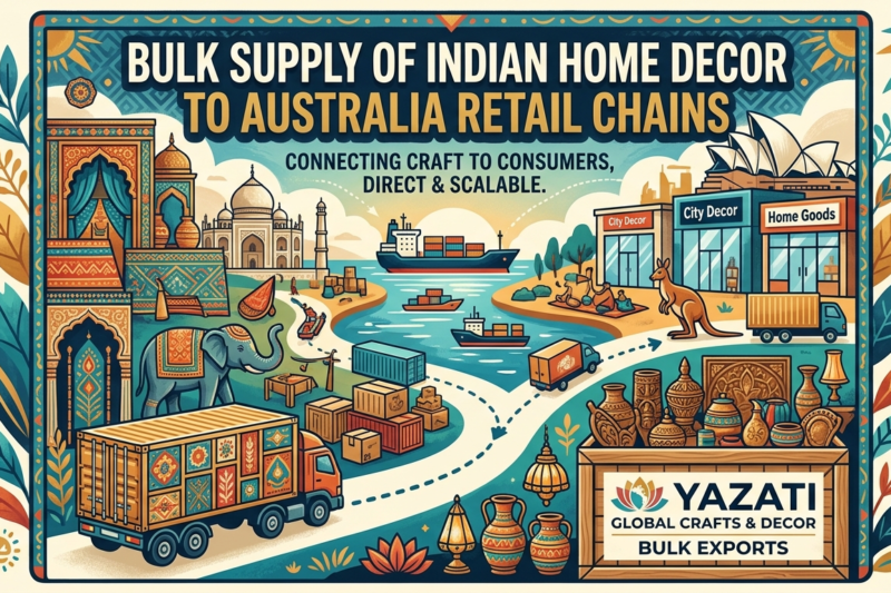 Bulk Supply of Indian Home Decor to Australia Retail Chains