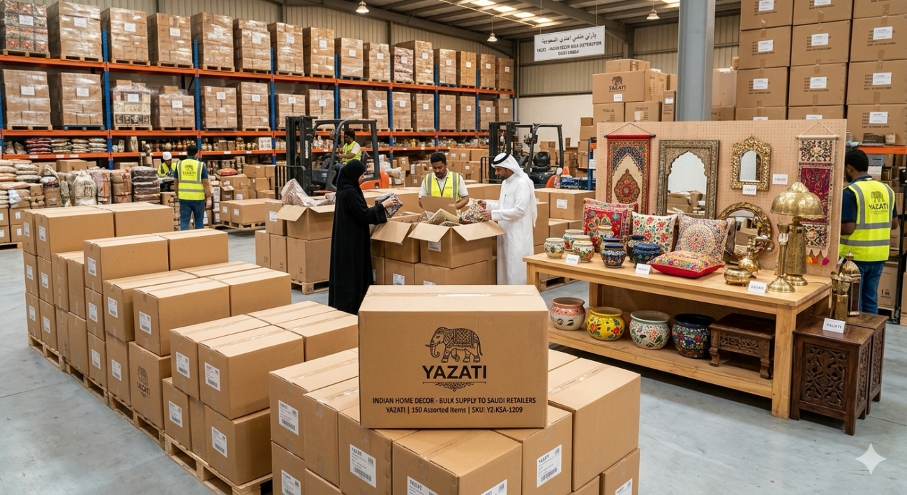 Bulk Supply of Indian Home Decor to Saudi Retailers