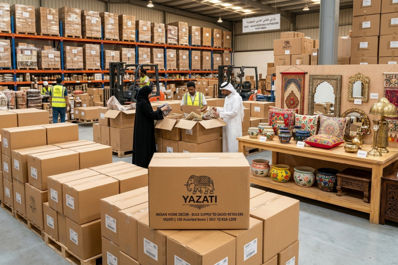 Bulk Supply of Indian Home Decor to Saudi Retailers