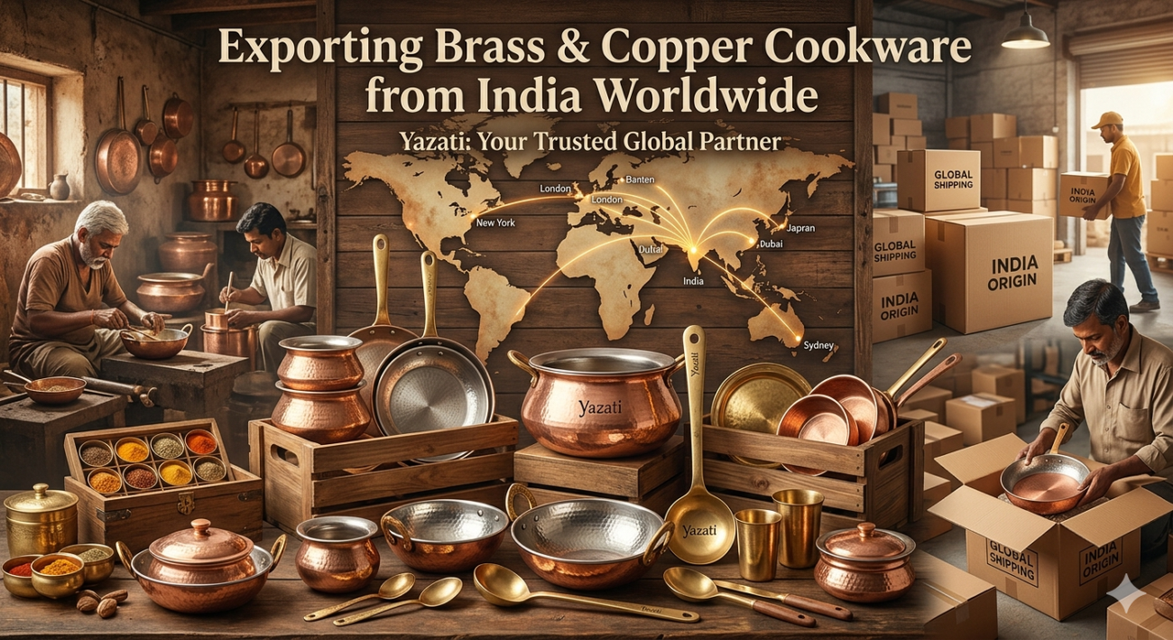 Exporting Brass & Copper Cookware from India Worldwide