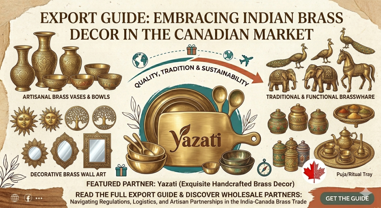 Exporting Brass Decor Products to Canada Market