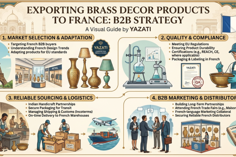 Exporting Brass Decor Products to France: B2B Strategy